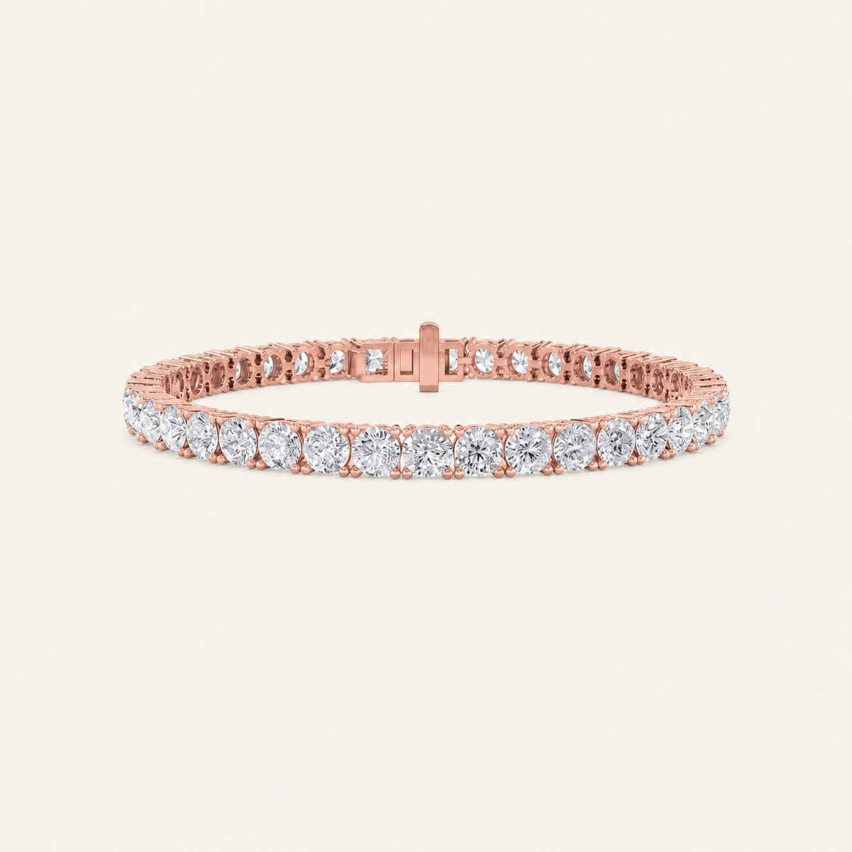 13CT Round Cut Lab Grown Diamond Tennis Bracelet