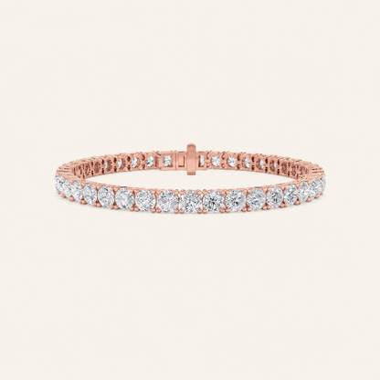 13CT Round Cut Lab Grown Diamond Tennis Bracelet