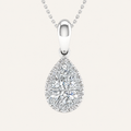 0.60CT Pear Cut Lab Grown Diamond Pendant Necklace