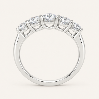 1.50CT Round Cut Lab Grown Diamond Enhancer Band Ring