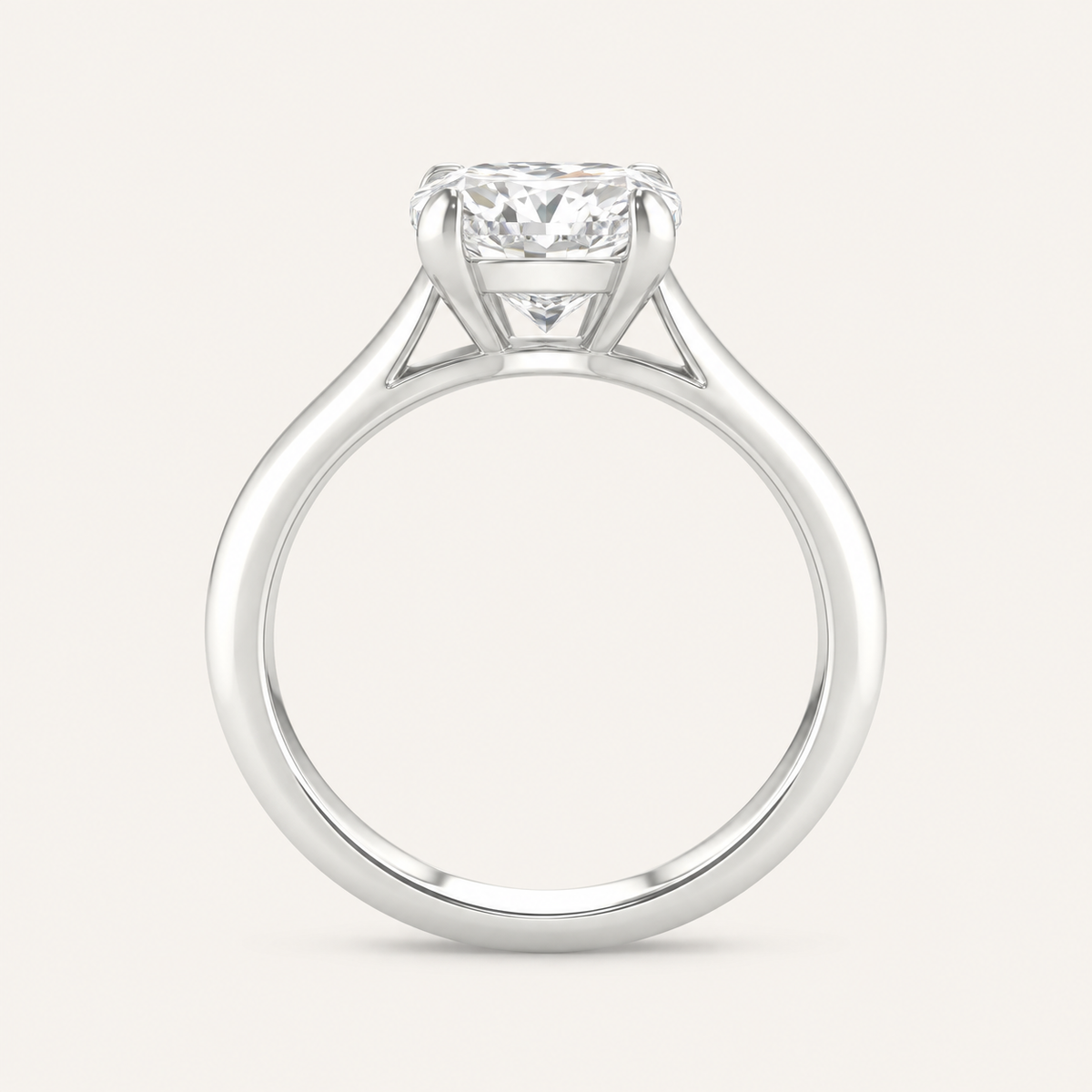 3.00CT Round Cut Lab Grown Diamond Solitaire Ring