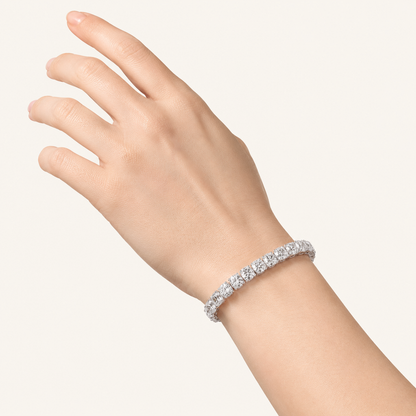15Cttw Oval Cut Lab Grown Diamond Tennis Bracelet