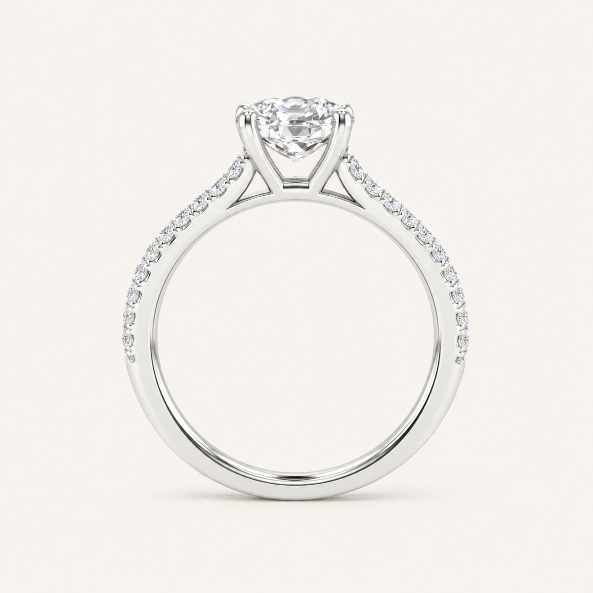 2.00CT Round Cut Lab Grown Diamond Solitaire Ring