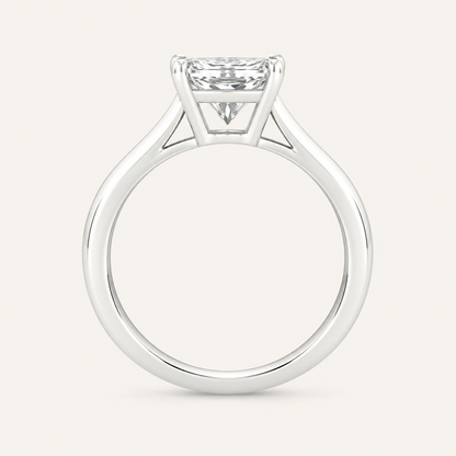 3.00CT Princess Cut Lab Grown Diamond Solitaire Ring