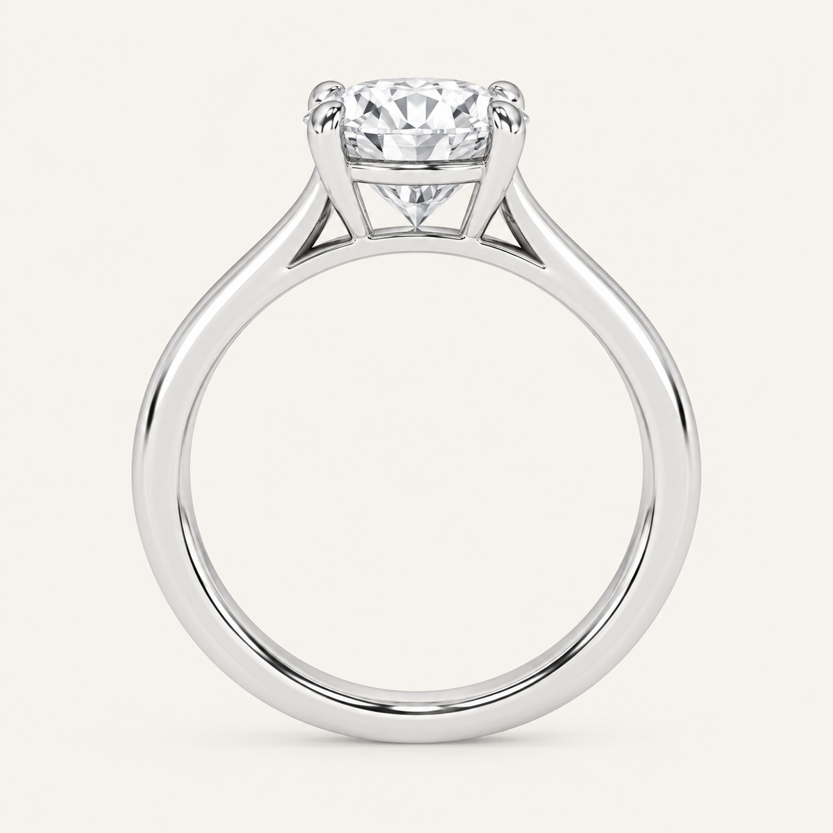 2.00CT Round Cut Lab Grown Diamond Solitaire Ring