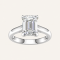 3.00CT Emerald Cut Lab Grown Diamond Solitaire Ring