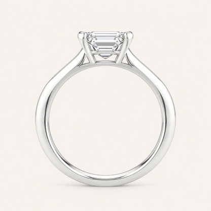2.00CT Emerald Cut Lab Grown Diamond Solitaire Ring