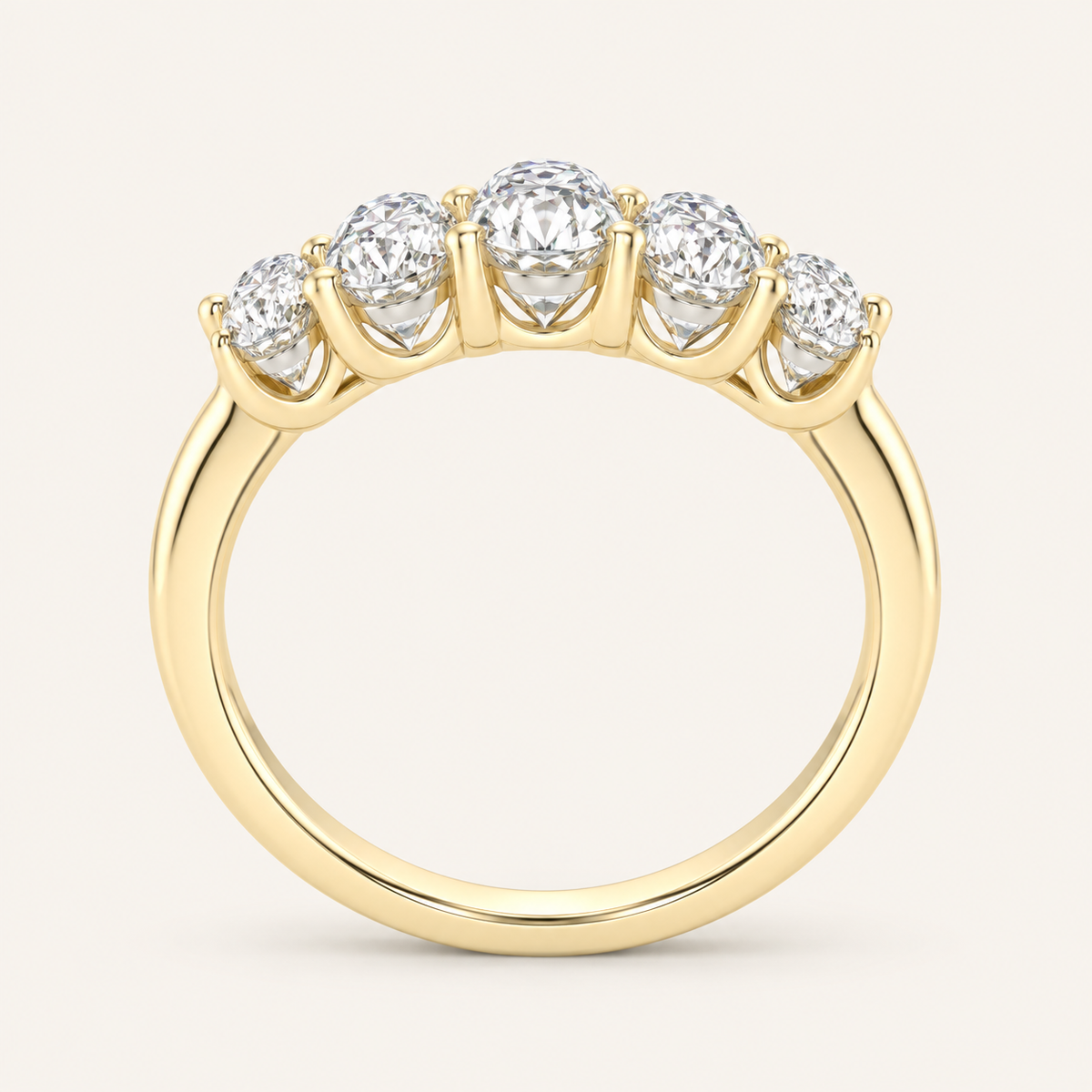 1.50CT Round Cut Lab Grown Diamond Enhancer Band Ring