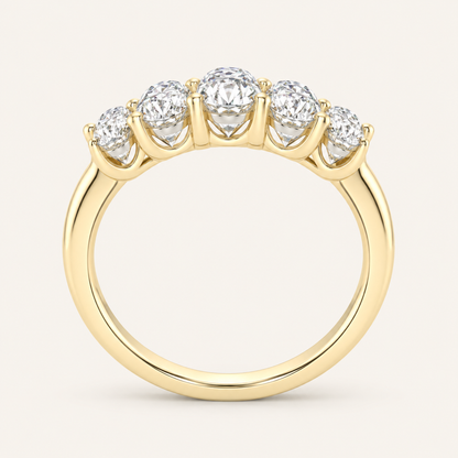 1.50CT Round Cut Lab Grown Diamond Enhancer Band Ring