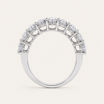 3.00 CT Round Cut Lab Grown Diamond Stud Ring