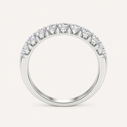 1.00CT Round Cut Lab Grown Diamond Enhancer Band Ring