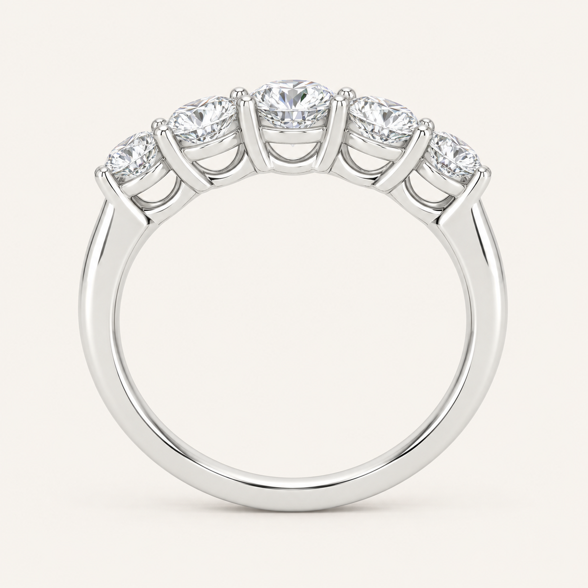 1.50CT Round Cut Lab Grown Diamond Enhancer Band Ring