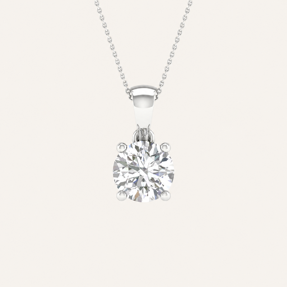 2.00CT Pear Cut Certified Lab Grown Diamond Pendant