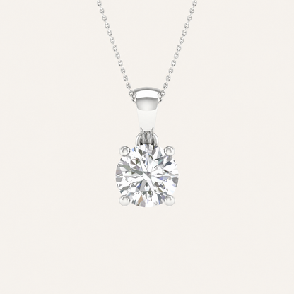 2.00CT Pear Cut Certified Lab Grown Diamond Pendant