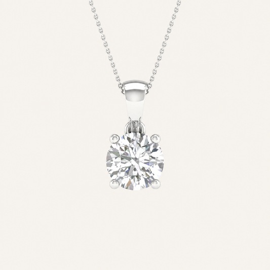 2.00CT Pear Cut Certified Lab Grown Diamond Pendant