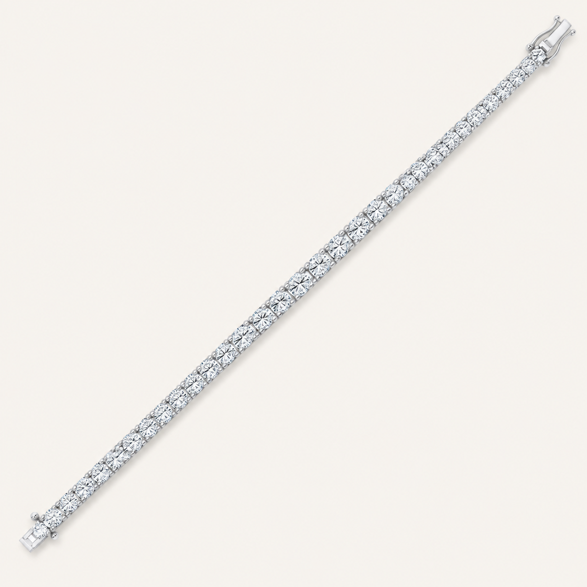 7.00CT Round Cut Lab Grown Diamond Bracelet