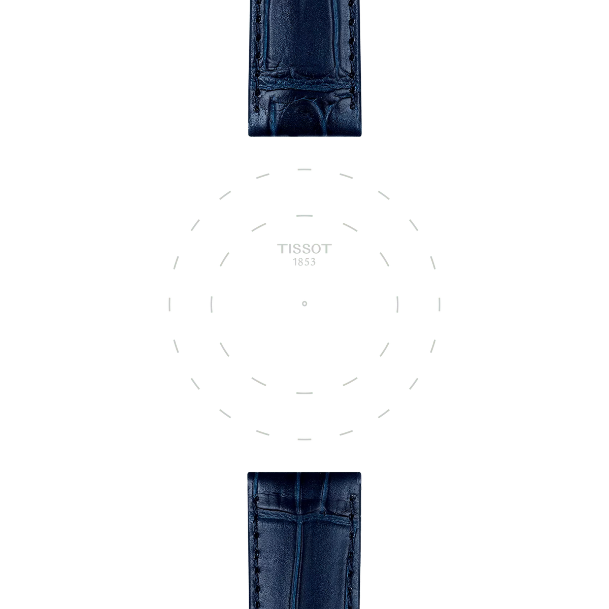 Tissot Official Blue Leather Strap Lugs 20 mm 3