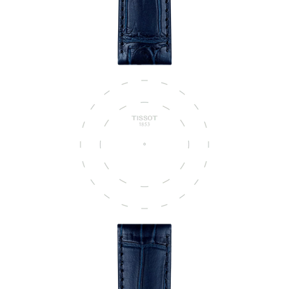 Tissot Official Blue Leather Strap Lugs 20 mm 3