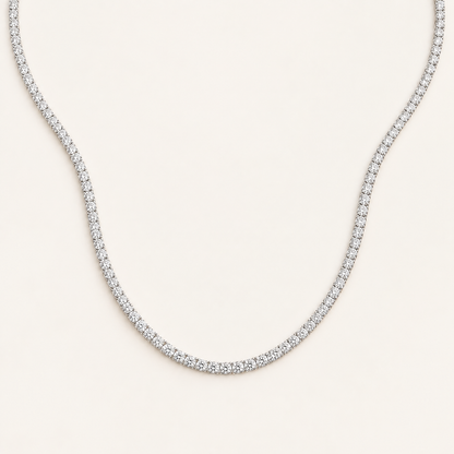 10.00CT Round Cut Lab Grown Diamond Necklace