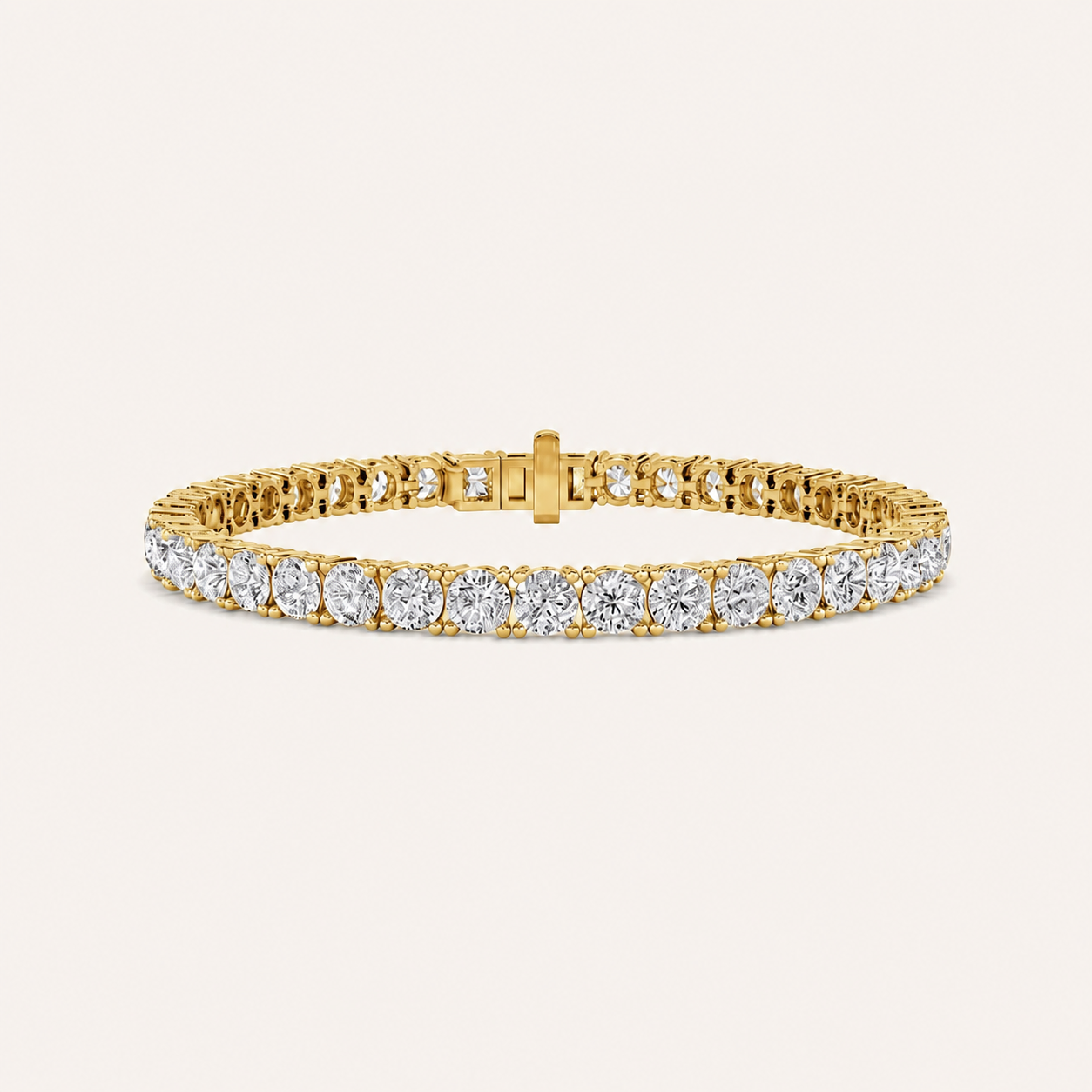 9CT Round Cut Lab Grown Diamond Tennis Bracelet