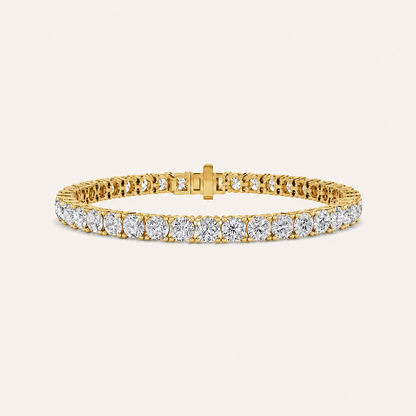 9CT Round Cut Lab Grown Diamond Tennis Bracelet