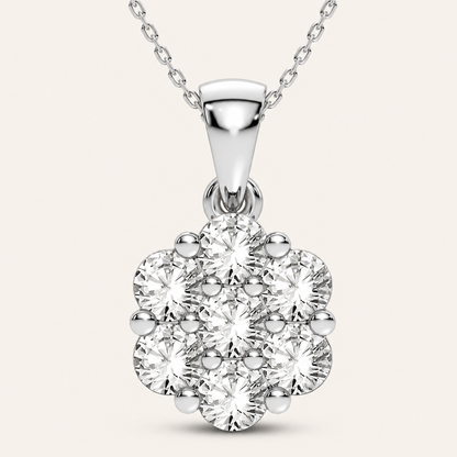0.50CT Round Cut Lab Grown Diamond Pendant