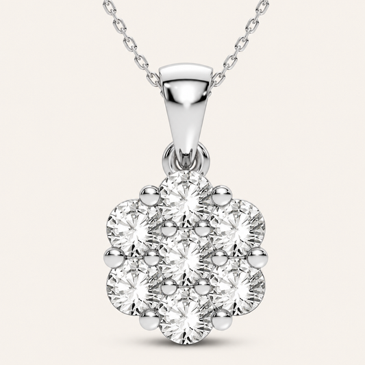 0.50CT Round Cut Lab Grown Diamond Pendant
