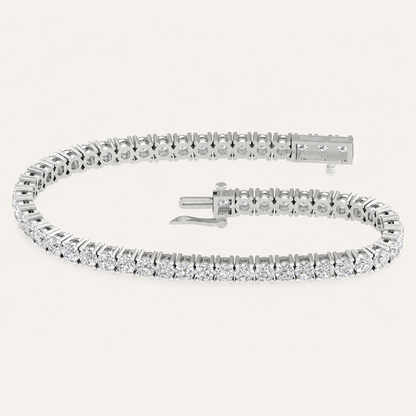 6.00CT Round Cut Lab Grown Diamond Tennis Bracelet