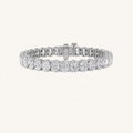 24CT Oval Cut Lab Grown Diamond Tennis Bracelet