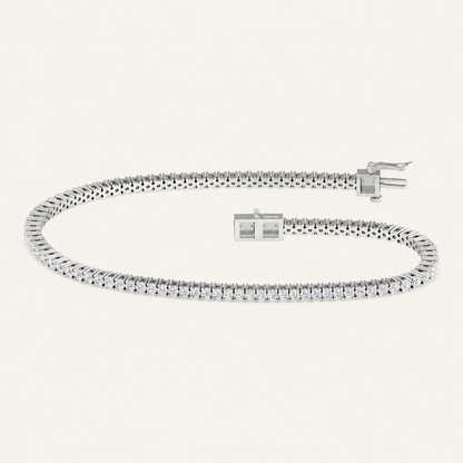 1.00CT Round Cut Lab Grown Diamond Tennis Bracelet