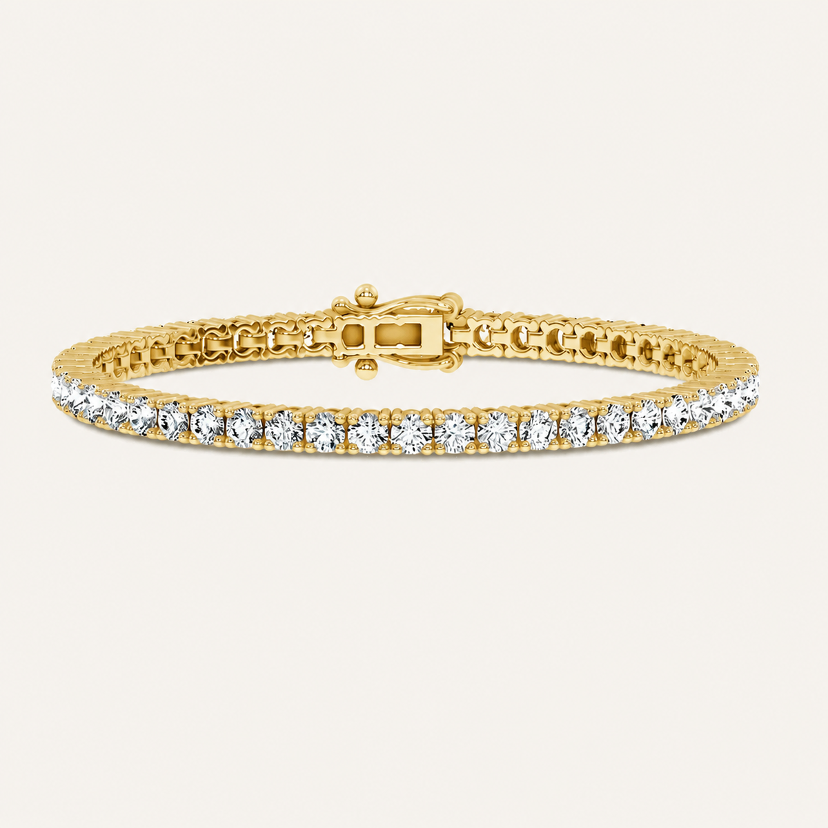 7.00CT Round Cut Lab Grown Diamond Bracelet