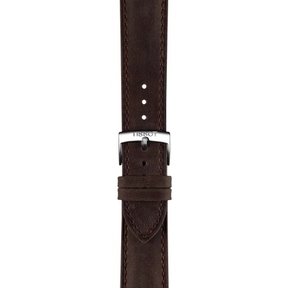 Tissot Official Brown Leather Strap Lugs 20mm 2