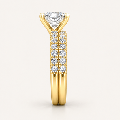 2.33CT Pear Cut Lab Grown Diamond Bridal Set