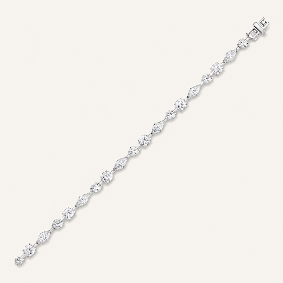 10CT Multistone Lab Grown Diamond Tennis Bracelet