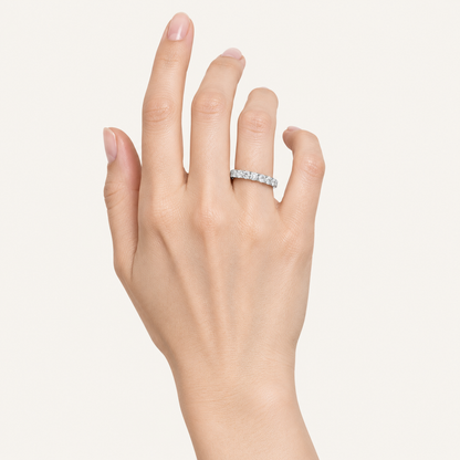 1.00CT Round Cut Lab Grown Diamond Enhancer Band Ring