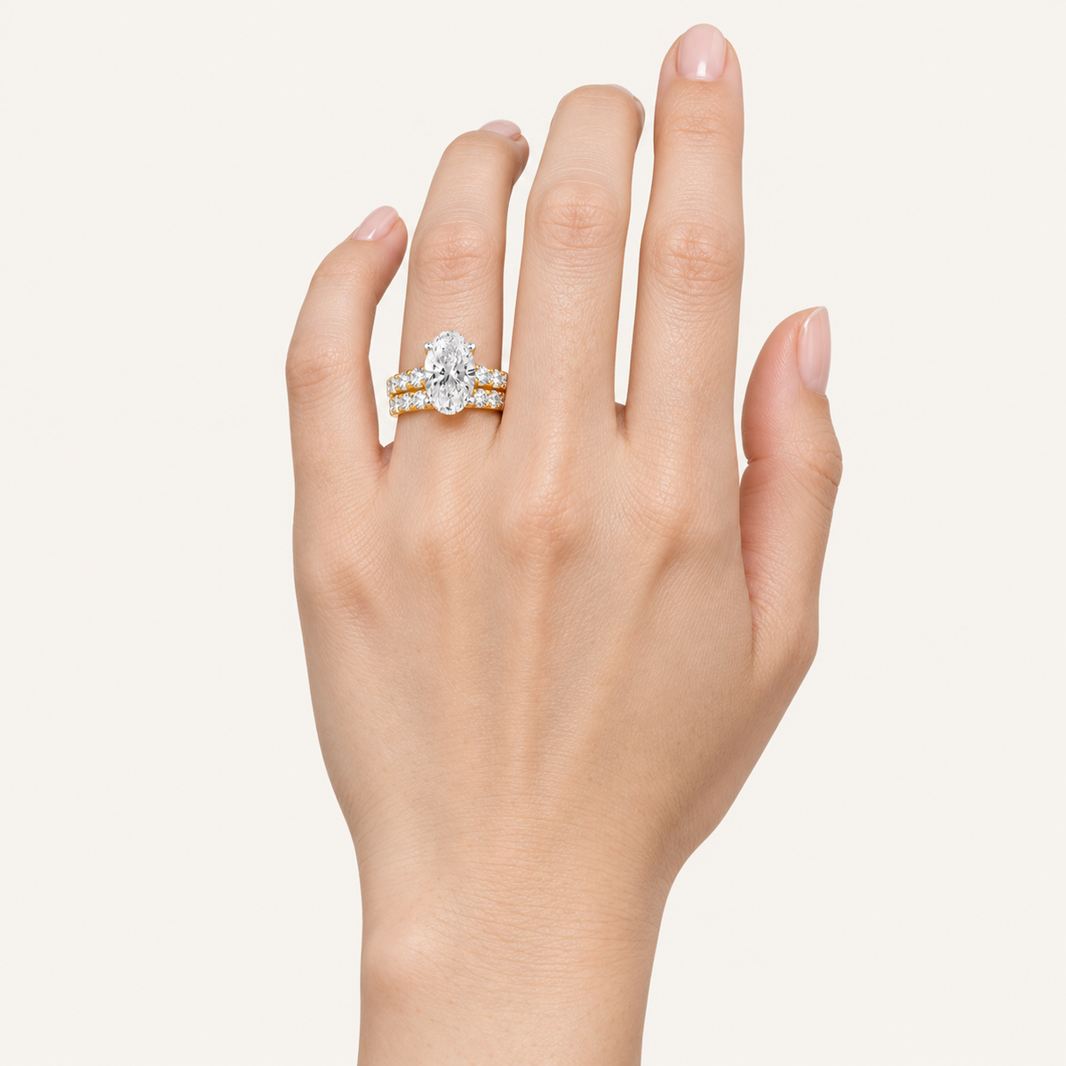 2.00CT Pear Cut Lab Grown Diamond Bridal Set