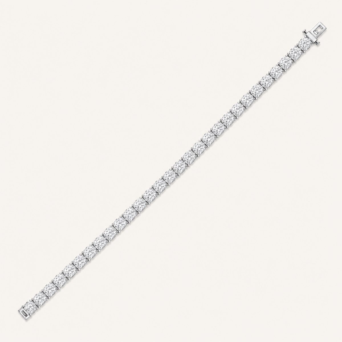 15Cttw Oval Cut Lab Grown Diamond Tennis Bracelet