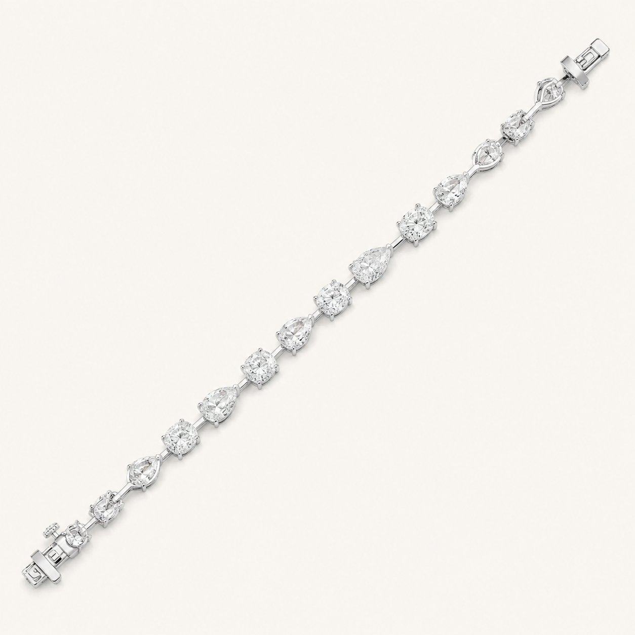 12CT Multistone Lab Grown Diamond East & West Bracelet