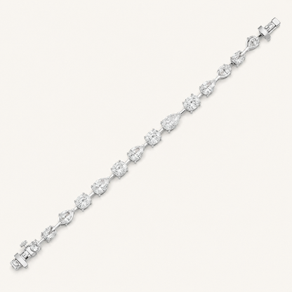 12CT Multistone Lab Grown Diamond East & West Bracelet