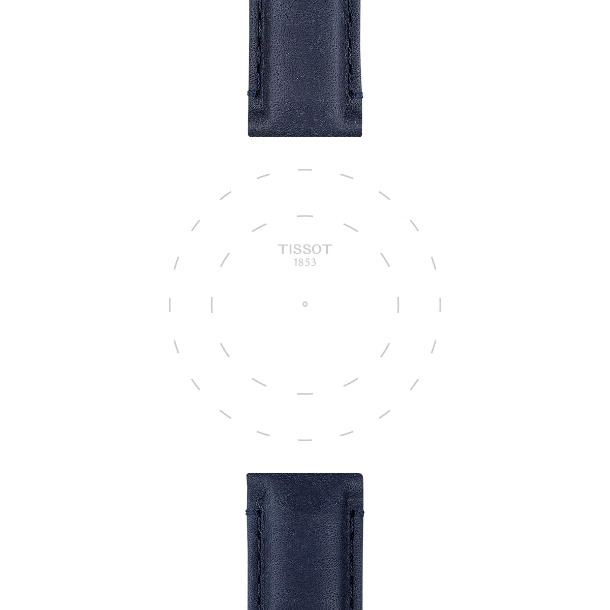 Tissot Official Blue Leather Strap Lugs 20 mm 3