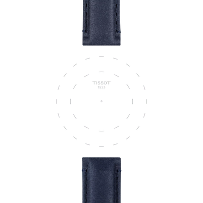 Tissot Official Blue Leather Strap Lugs 20 mm 3
