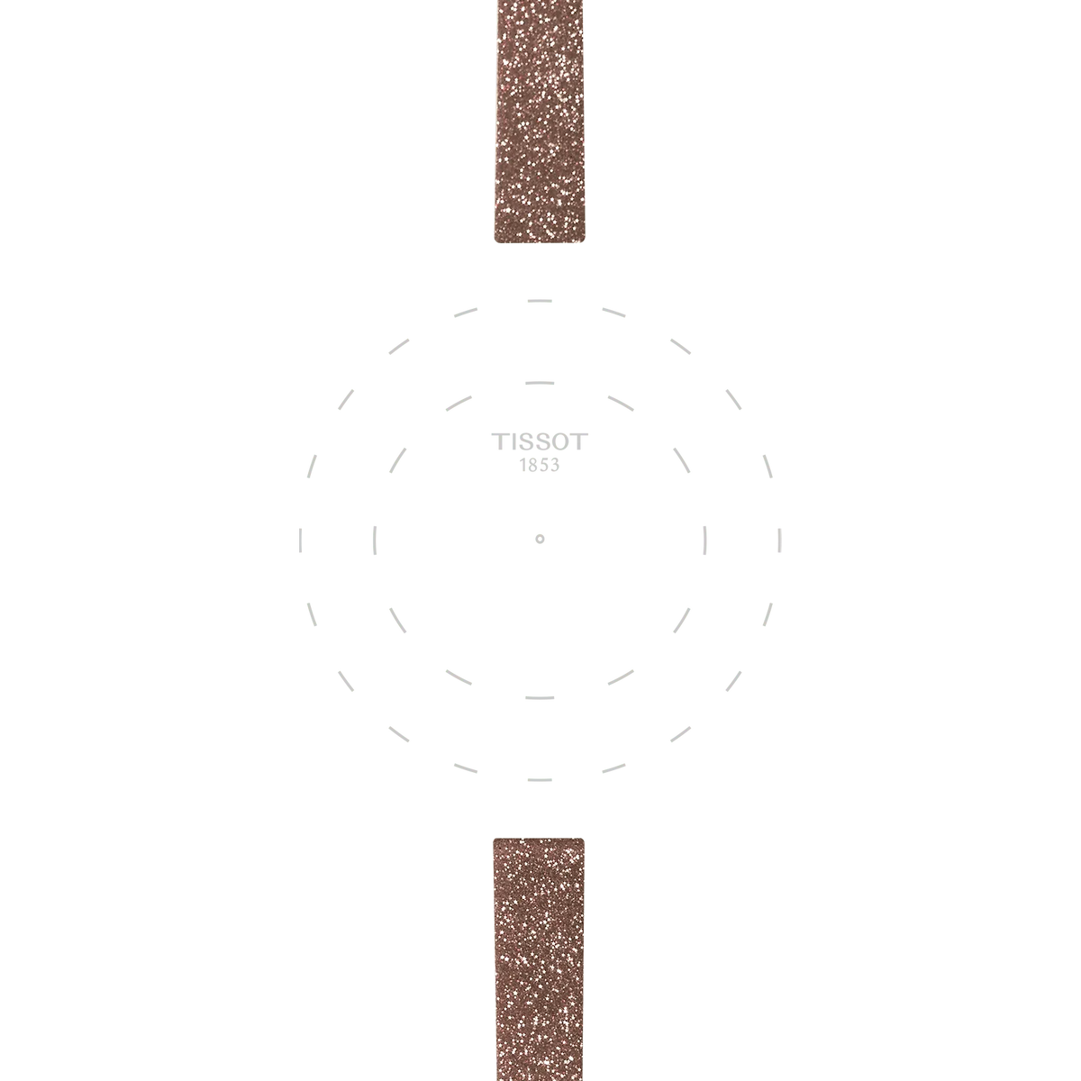 Tissot Official Pink Synthetic Strap Lugs 9mm 3