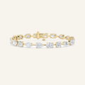7CT Multistone Lab Grown Diamond East & West Bracelet