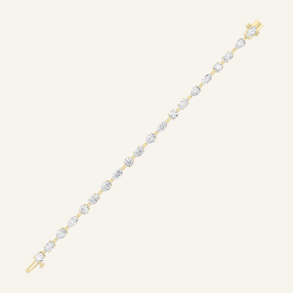 7CT Multistone Lab Grown Diamond East & West Bracelet
