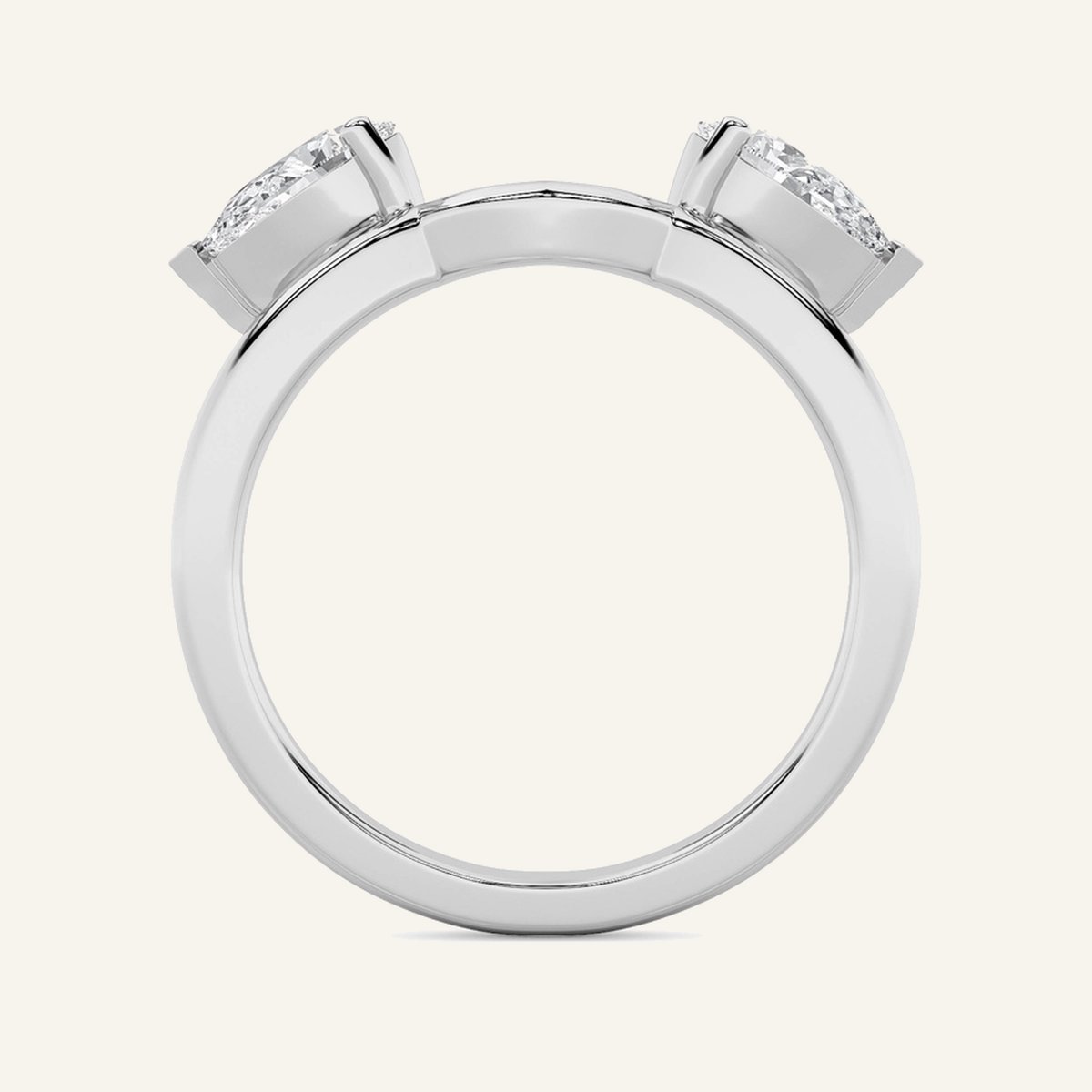 1CT Pear Cut Lab Grown Diamond Wrap Ring