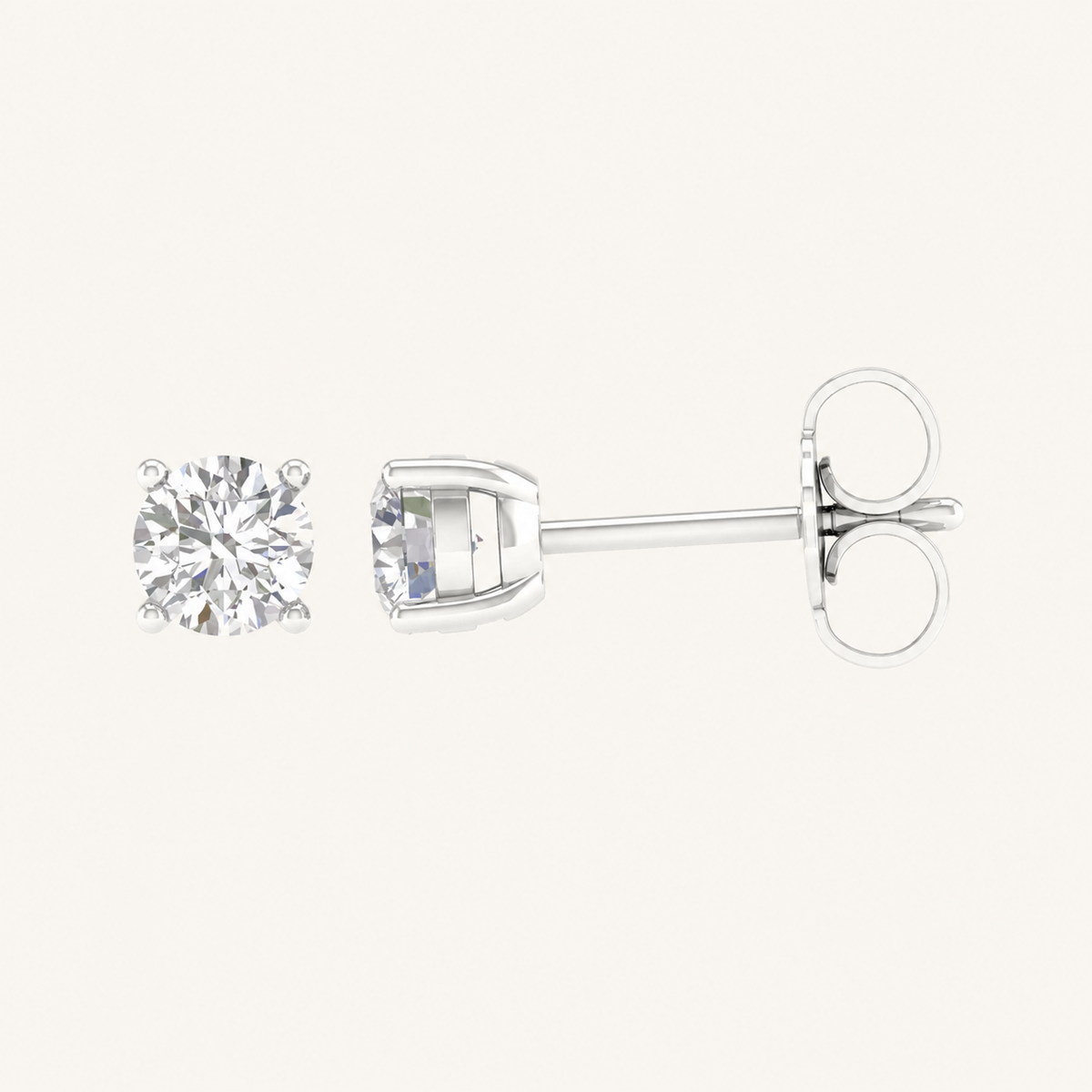 4.00CT Round Cut Lab Grown Diamond Earring