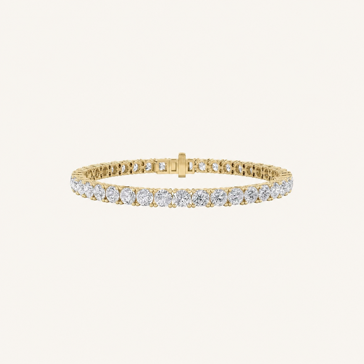 12CT Round Cut Lab Grown Diamond Tennis Bracelet
