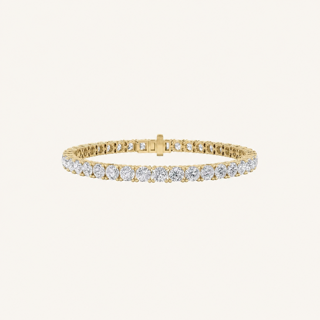 12CT Round Cut Lab Grown Diamond Tennis Bracelet