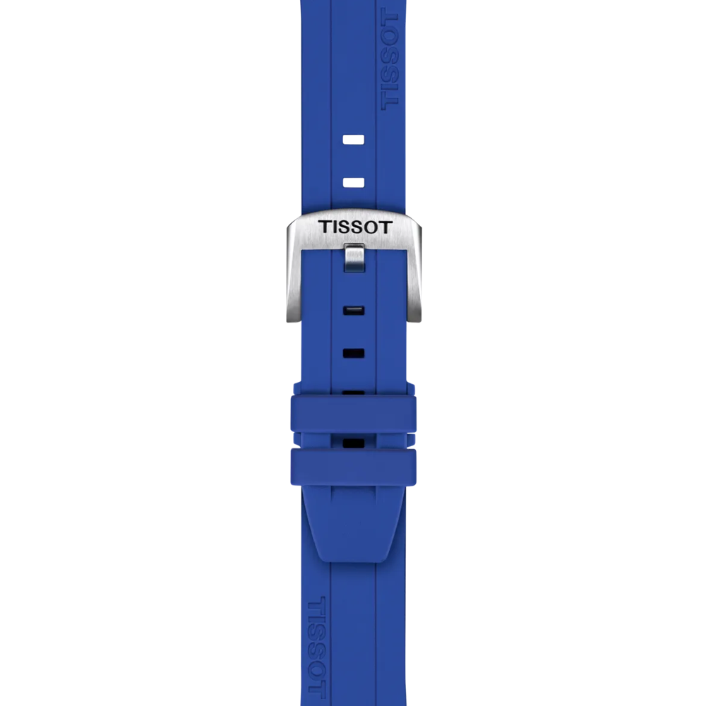 Tissot Official Blue Silicone Strap Lugs 18 mm 2