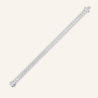 16.5CT Marquise Cut Lab Grown Diamond Tennis Bracelet